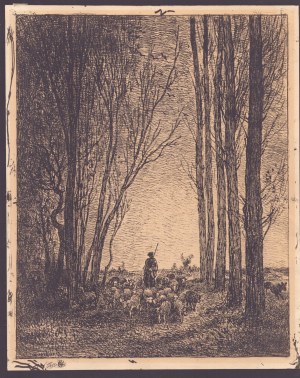 CHARLES-FRANÇOIS DAUBIGNY, CHARLES-FRANÇOIS DAUBIGNY The Rentrée du Troupeau,
