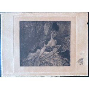 Félicien Rops, Félicien Rops Le coup de la jarretiere,