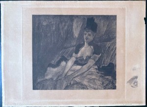 Félicien Rops, Félicien Rops Le coup de la jarretiere,