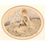 Louis Icart, Louis Icart Girl with a schitzu,