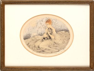 Louis Icart, Louis Icart Girl with a schitzu,
