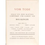 MAX KLINGER, MAX KLINGER Vom Tode I,