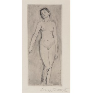 Lovis Corinth, Lovis Corinth Stehender weiblicher Akt, 1896