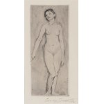 Lovis Corinth, Lovis Corinth Standing female nude, 1896