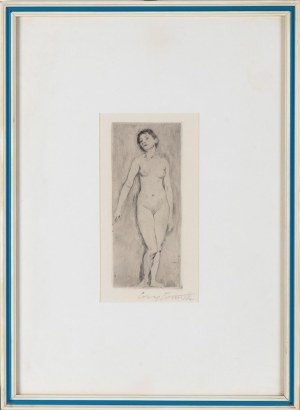 Lovis Corinth, Lovis Corinth Standing female nude, 1896