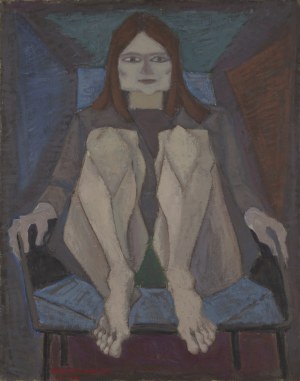 Andrzej Mierzejewski (1915 Zakopane - 1982 Warszawa), Lucyna siedząca, 1966