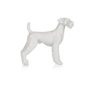 Dog (terrier) figurine, Hollohaza (unsigned)
