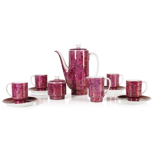 designed by Wincenty POTACKI (1904 - 2001), London coffee set, Ćmielów Table Porcelany Works.