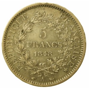 France, Second Republic, 5 francs 1848, Paris (513)