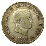 Italy, Napoleon I, 5 lire 1809, Milan (552)