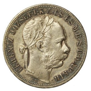 Austria-Hungary, Franz Joseph I, 1 forint 1887 (585)