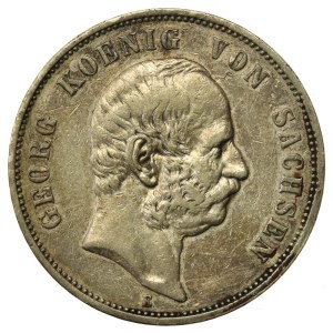 Germany, Saxony, 5 marks 1904 (598)