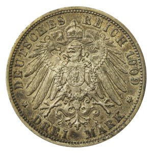 Germany, Bavaria, Otto I, 3 marks 1909 (617)