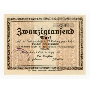Walbrzych/Waldenburg, 20,000 marks 1923 (250)