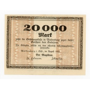 Walbrzych/Waldenburg, 20,000 marks 1923 (250)