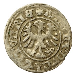 Alexander Jagiellonian, Half-penny, Vilnius-Gothic. Variety with a rare triple tail (751)