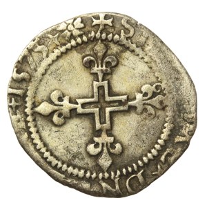 Henry III of Valois, double sol 1575, Montpelier. A rarity! (775)
