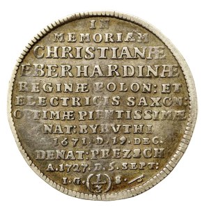 Augustus II the Strong, 1/3 Thaler (1/2 guilder) posthumous Dresden 1727 IGS - RARE (784)