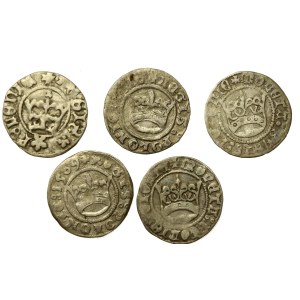 Jagiellonians, a set of crown half-grophs. Total of 5 pieces. (787)