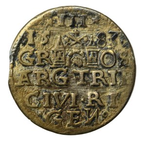 Stefan Batory, Trojak 1583, Riga (656)