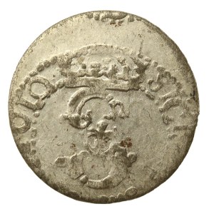 Zygmunt III Waza, Szeląg 1610, Ryga - 1609, wąski monogram - b. rzadki (802)