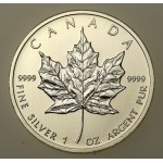 Canada, Elizabeth II, $5 2012 - Maple leaf, 1 oz. Ag 999 (888)