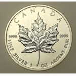 Canada, Elizabeth II, $5 2012 - Maple leaf, 1 oz. Ag 999 (889)