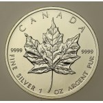 Canada, Elizabeth II, $5 2012 - Maple leaf, 1 oz. Ag 999 (891)