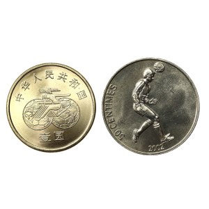 Čína a Kongo, sada jüanov a 50 centov 1991-2002. spolu 2 ks. (825)