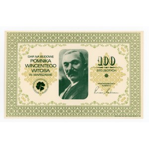 Cegiełka - Warsaw - Committee for the Construction of the Monument to Wincenty Witos - PLN 100 (308)