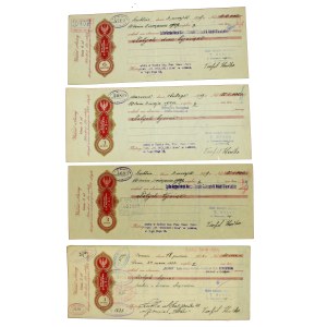 A set of promissory notes from Lublin. Total of 4 pieces. (761)