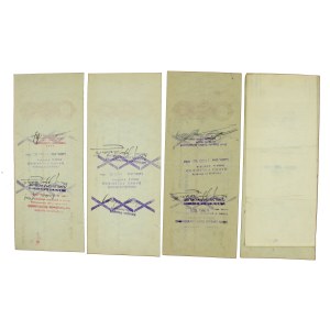 A set of promissory notes from Lublin. Total of 4 pieces. (761)