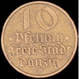 Danzig. 1932 10 Pfennig