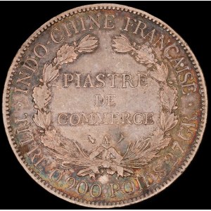 French Indo China. 1906 1 Piastre Silver