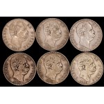 Italy. 1881-97 2 Lire 6 Pieces Silver