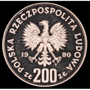 Poland. 1980 200 Zlotych Silver