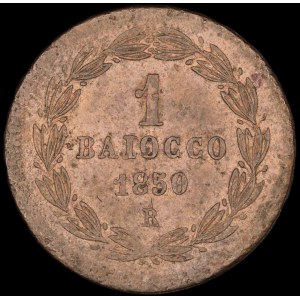 Vatican. 1850 1 Baiocco Pius IX