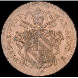 Vatican. 1850 1 Baiocco Pius IX
