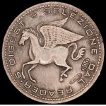 Italy. 1980s Readers Digest Collectible Token Silver