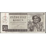 Czechoslovakia. 1950 50 Korun Prefix A 22