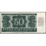 Czechoslovakia. 1950 50 Korun Prefix A 22