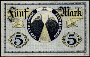 Deutschland. 1918 Weinheim 5 Mark