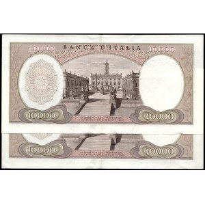 Italy. 1973 10000 Lire Consecutive Pair