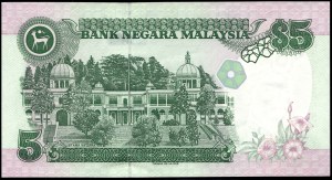 Malaysia. 1986 5 Ringgit