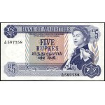 Mauritius. 1967 5 Rupees