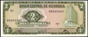 Nicaragua. 1972 2 Cordobas