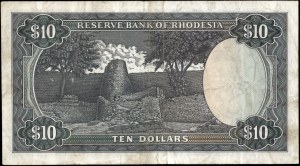 Rhodesien. 1976 10 Dollars Präfix J/45