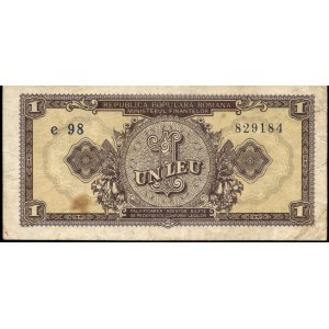 Romania. 1952 1 Leu Prefix e 98