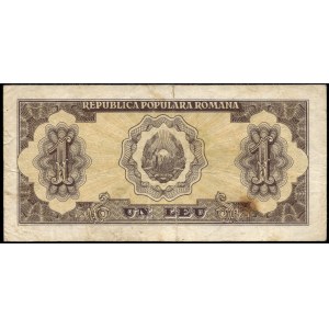 Romania. 1952 1 Leu Prefix e 98