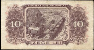Rumänien. 1952 10 Lei Vorsilbe h 39